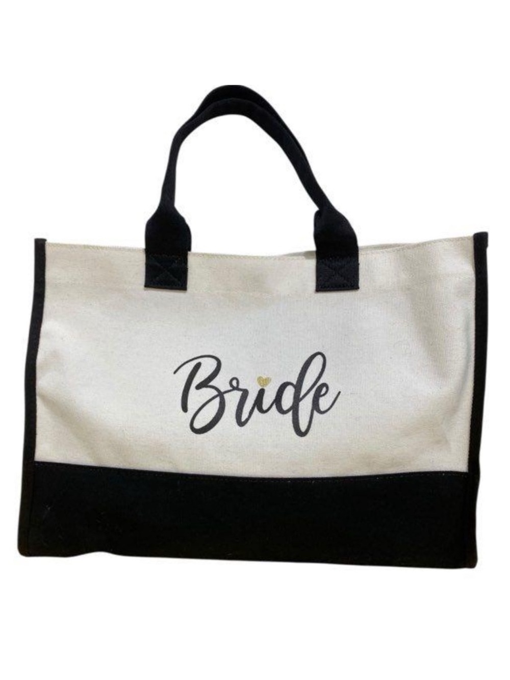 Southern Living Bride Tote in Cream and Black